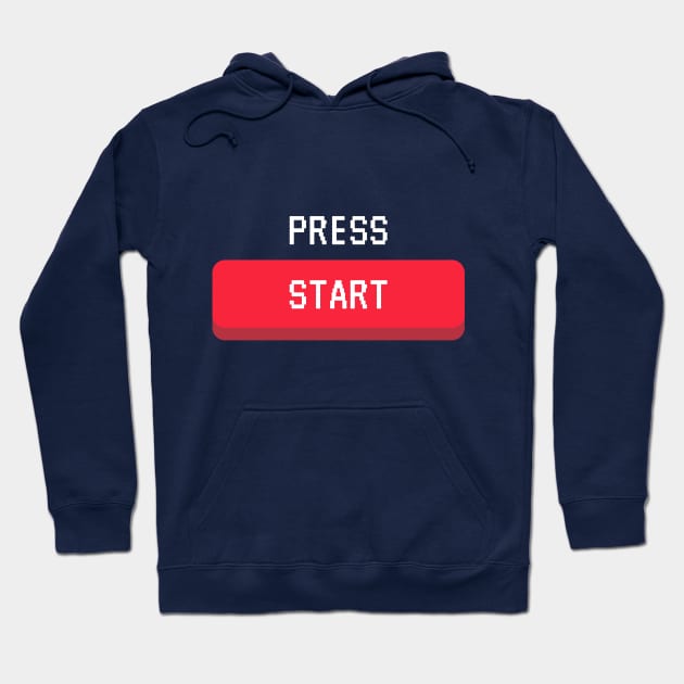 Press Start Hoodie by HuntersDesignsShop